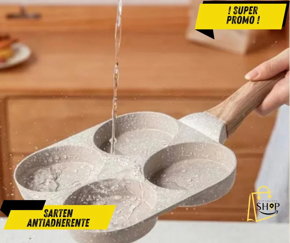 Sartén antiadherente para desayuno 4 en